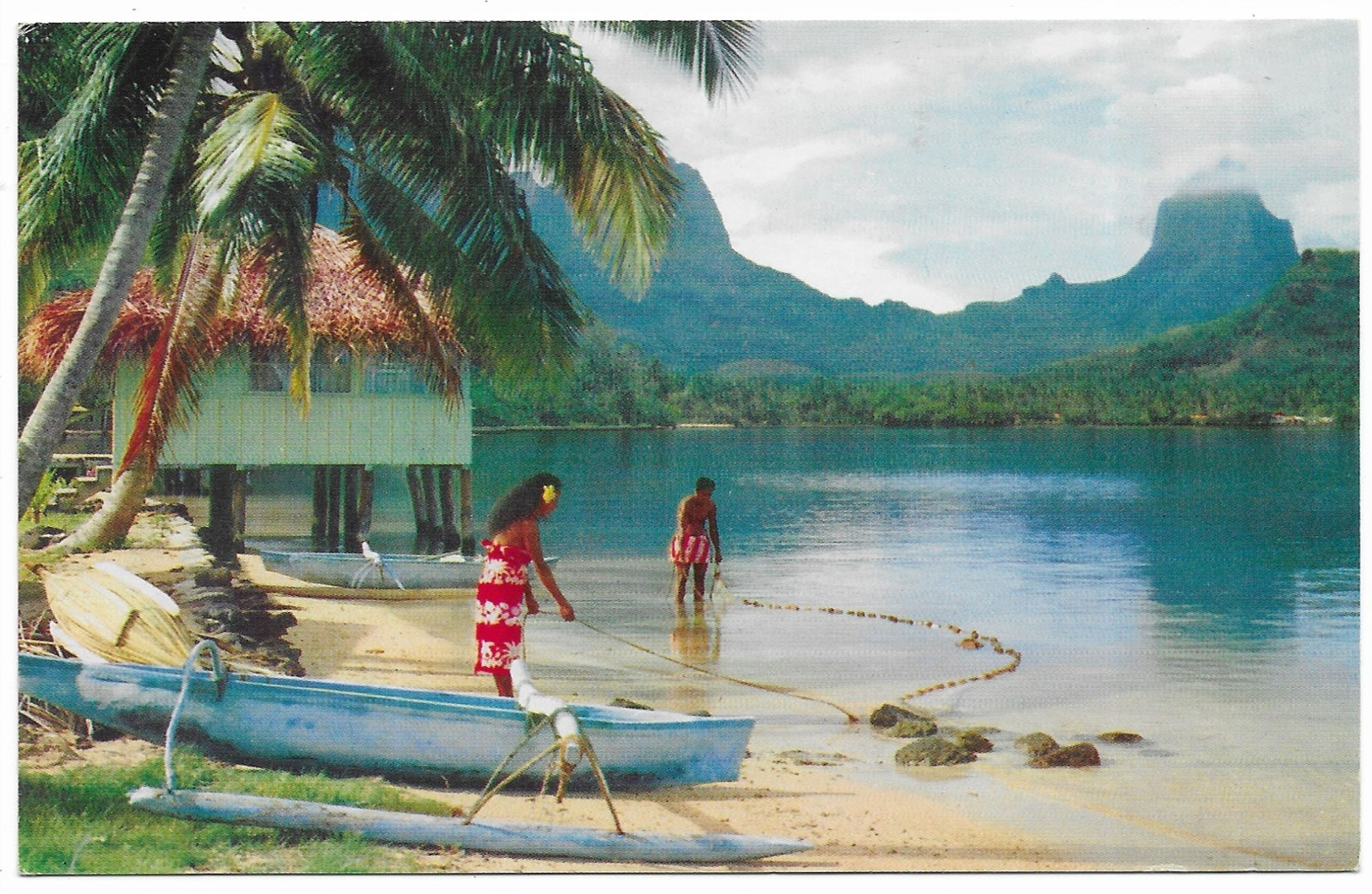 Tahiti Paopao Bay, Known As Cook' S Bay, At Moorea Publicité Pan American - Tahiti