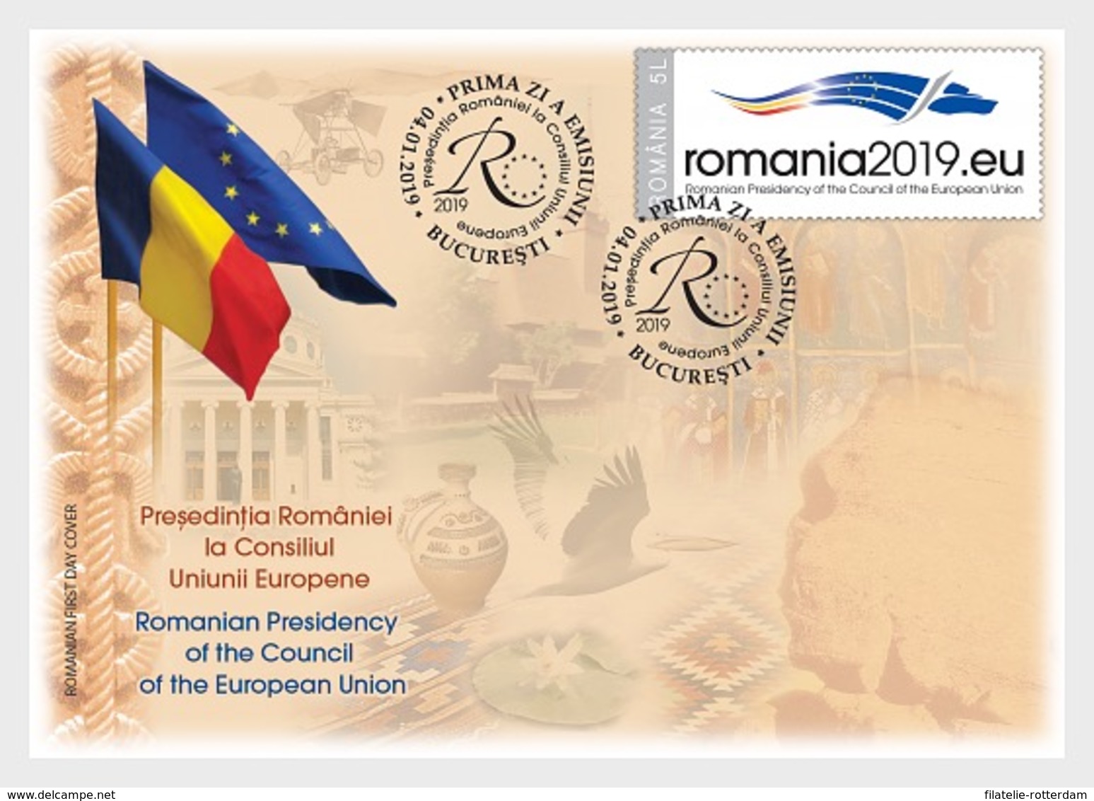 Roemenië / Romania - Postfris/MNH - FDC President EU 2019 - Ongebruikt