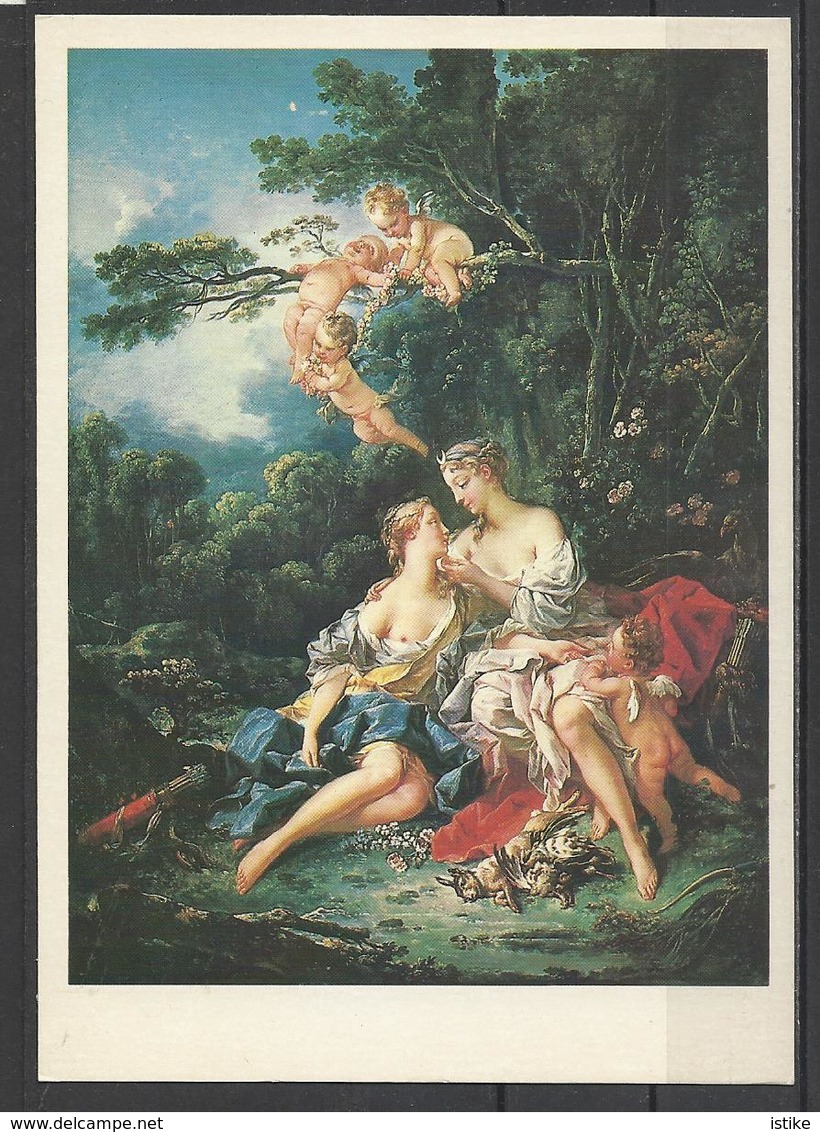 USSR, Francois Boucher, Jupiter And Callisto, Moscow, Pushkin Museum,1981. - Paintings