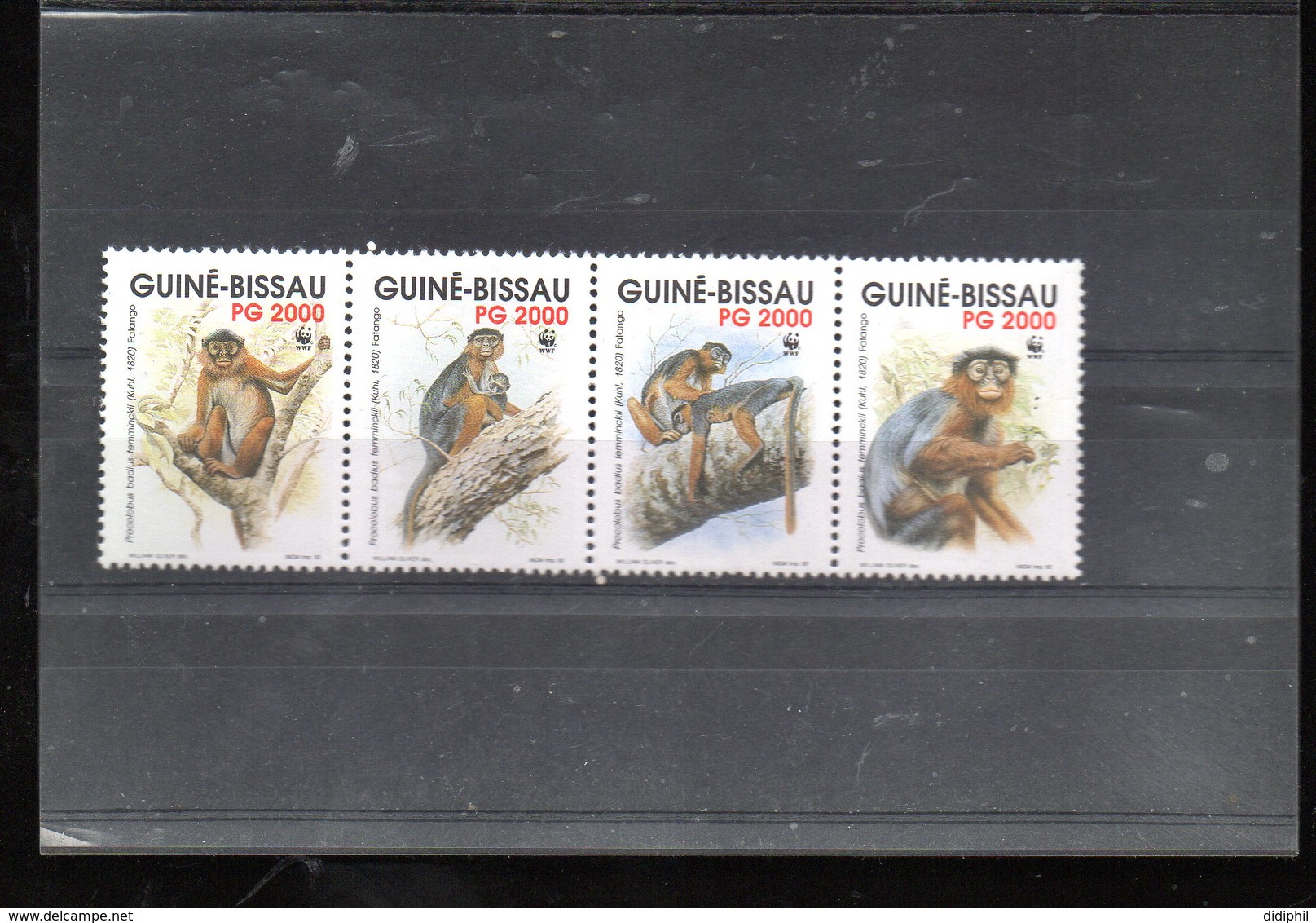 GUINEE BISSAU 628/631** SUR LA PROTECTION DE LA NATURE LE COLOBE BAI - Guinée-Bissau