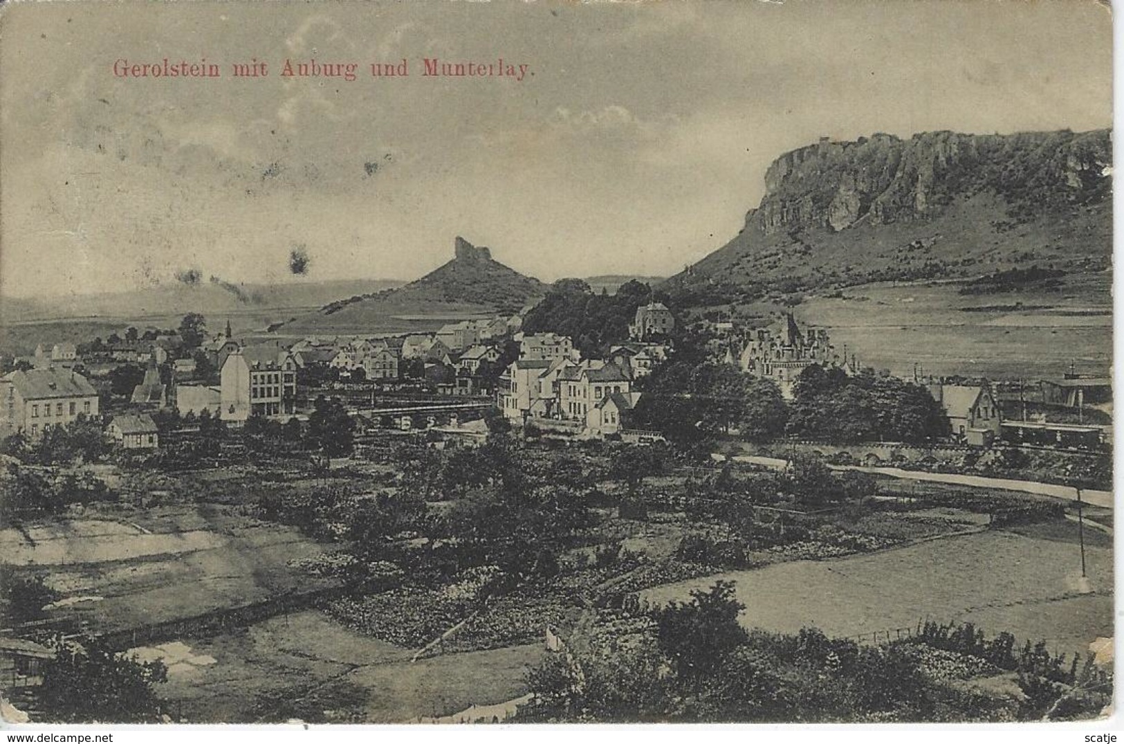 Gerolstein Mit Auburg Und Munterlay.   -   1910  Naar  Ledeberg - Gerolstein