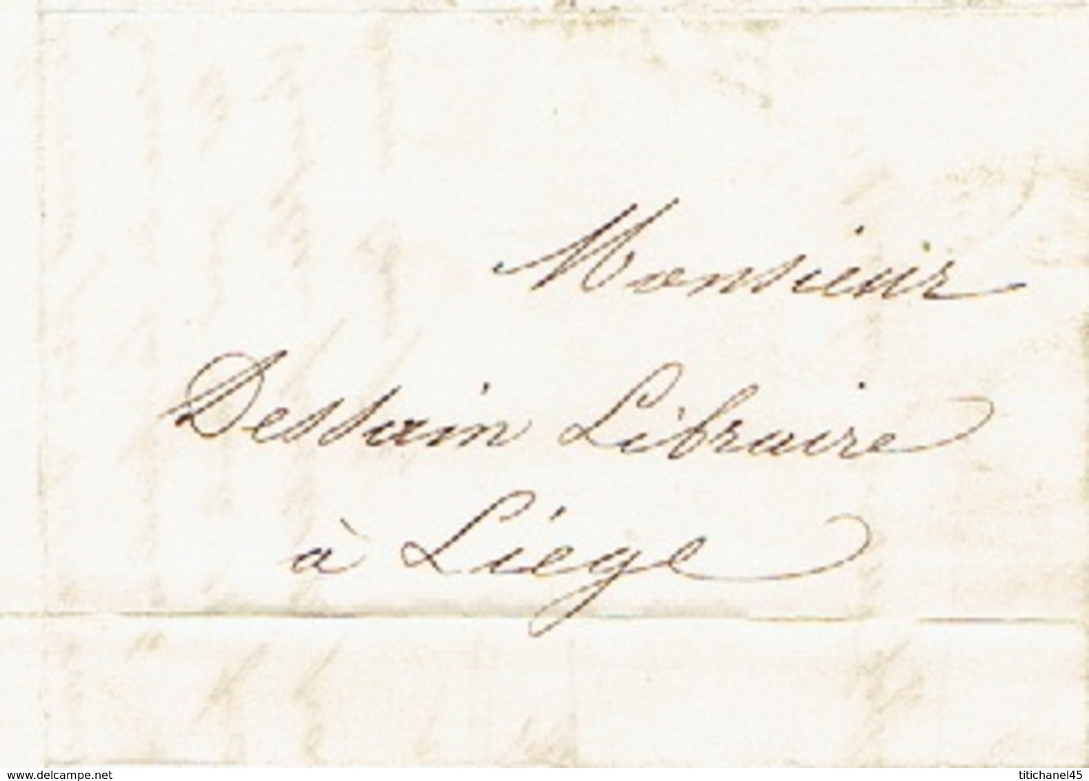 Précurseur Lettre Du 10/9/1847 Envoyée Par Porteur De NAMUR à LIEGE - Signé ROFFIAEN-DUJARDIN - 1830-1849 (Belgique Indépendante)