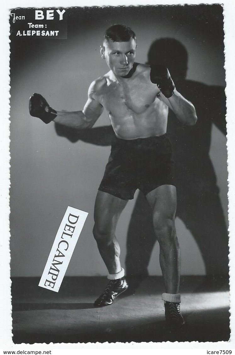 BOXE - Jean BEY Du Team A. Lepesant - Photo 13.7 X 9 Cm - Boxsport