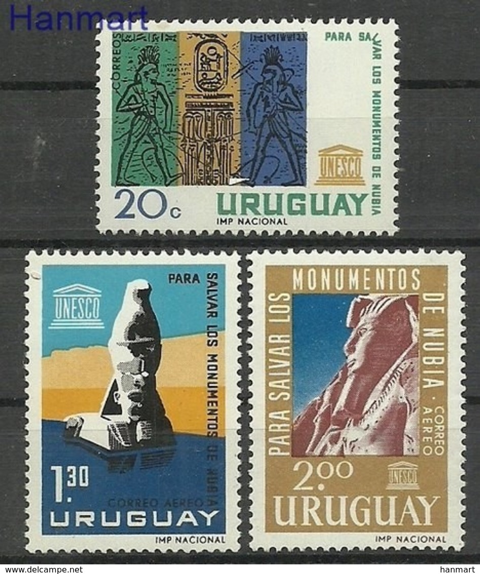 Uruguay 1964 Mi 981-983 MNH ( ZS3 URG981-983 ) - Archaeology