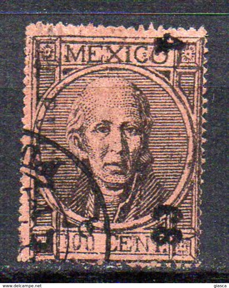 MEXICO : C089  -  1868  100 C. Used Without Dot : Fine Perforated   -  Yvert  € 100 - Messico