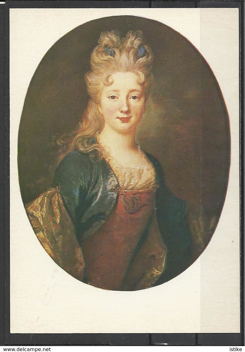 USSR, Nicolas De Largilliere, Portrait Of A Lady, Moscow, Pushkin Museum,1981. - Paintings