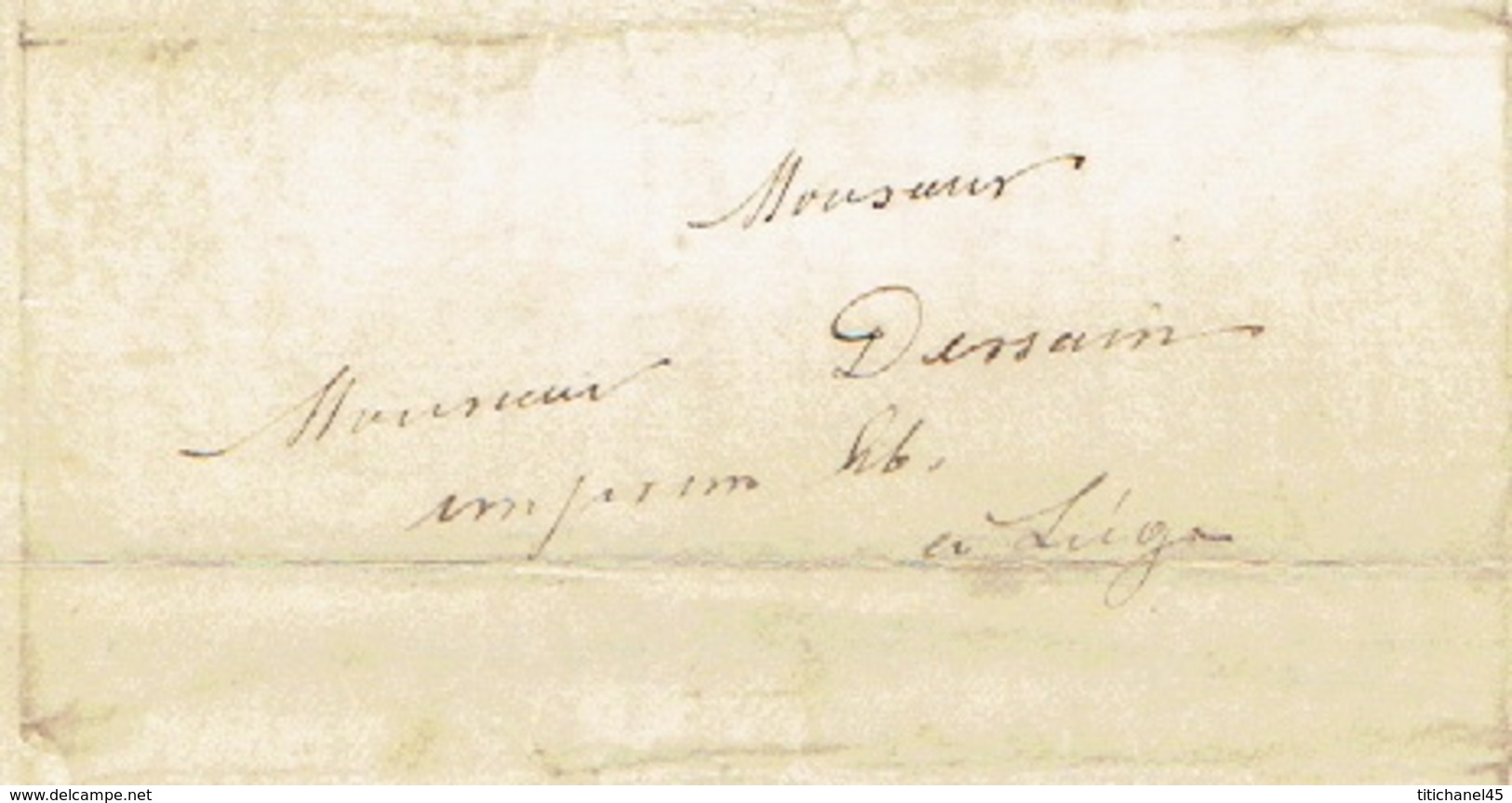 Précurseur Lettre Du 17/9/1850 Envoyée Par Messagère De VISE à LIEGE - Signé A. WILLEM Curé à SAINT-HADELIN - Autres & Non Classés