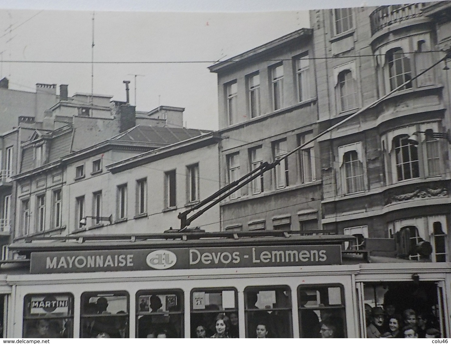 1950 Photo Originale Anvers Antwerpen Tram Bondé Tramway 23,5 X 16 Cm Photo Cinex Berchem - Autres & Non Classés