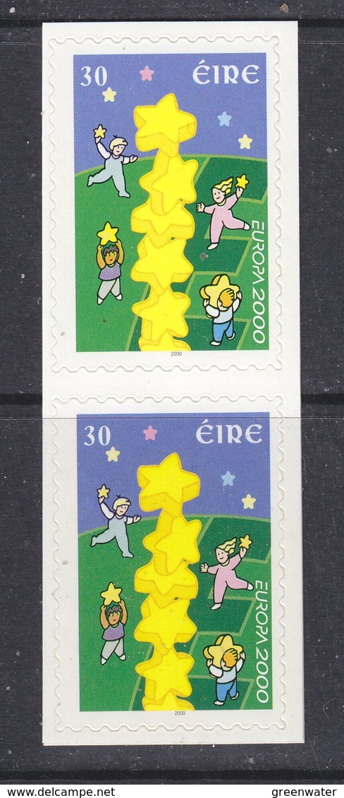 Europa Cept 2000 Ireland 1v (pair) Folienstreifen (self Adhesive Stamps)   ** Mnh (41669J) - 2000