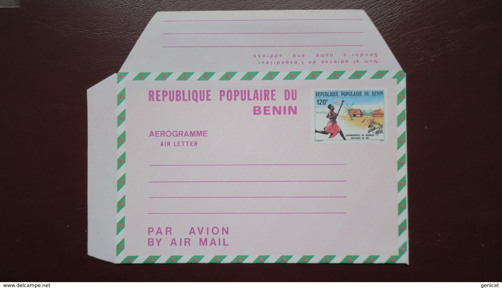 Entier Postal Aerogramme Benin 120 Fr , Air Letter - Bénin – Dahomey (1960-...)