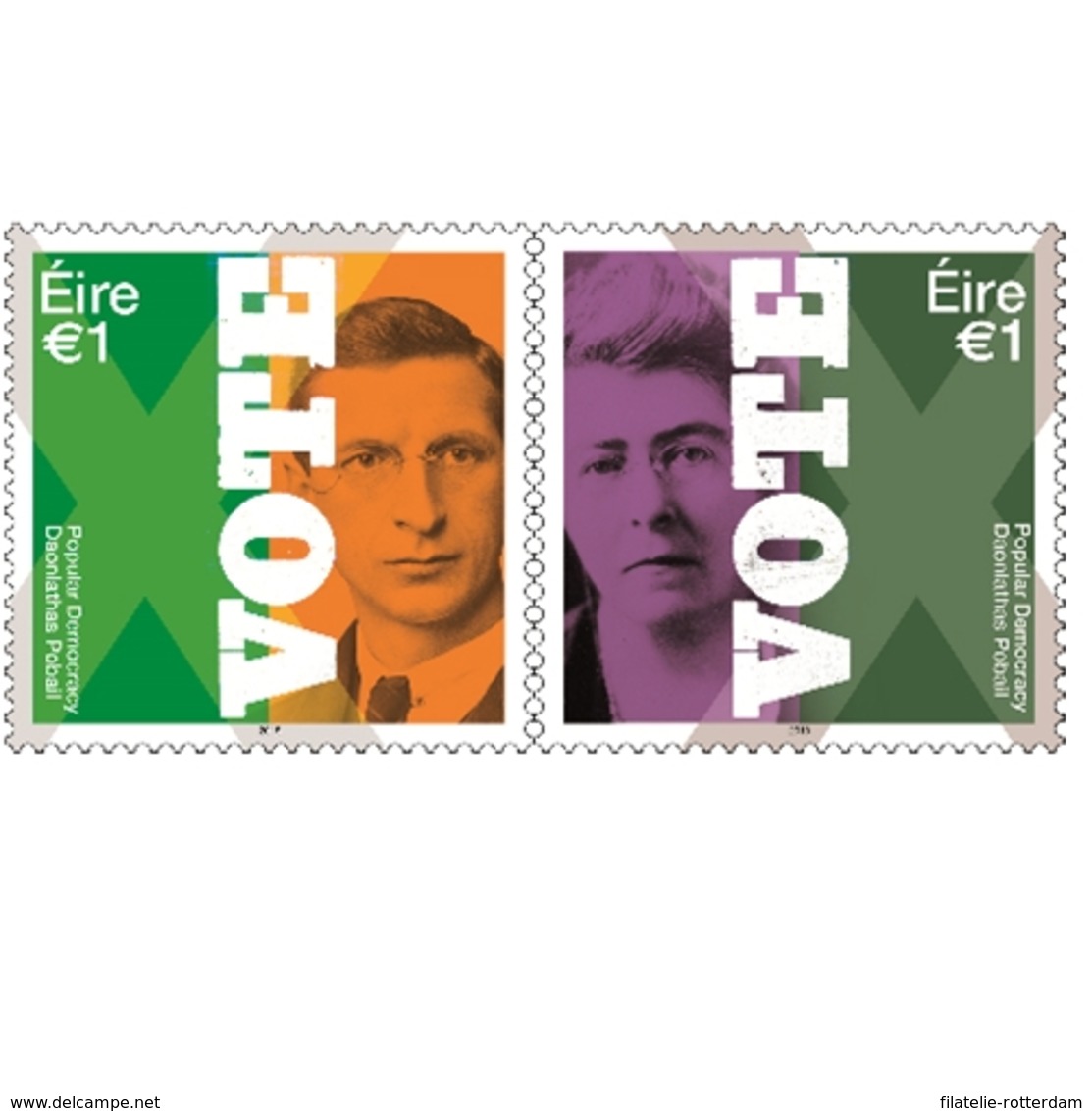 Ierland / Ireland - Postfris/MNH - Complete Set Democratie 2018 - Ongebruikt