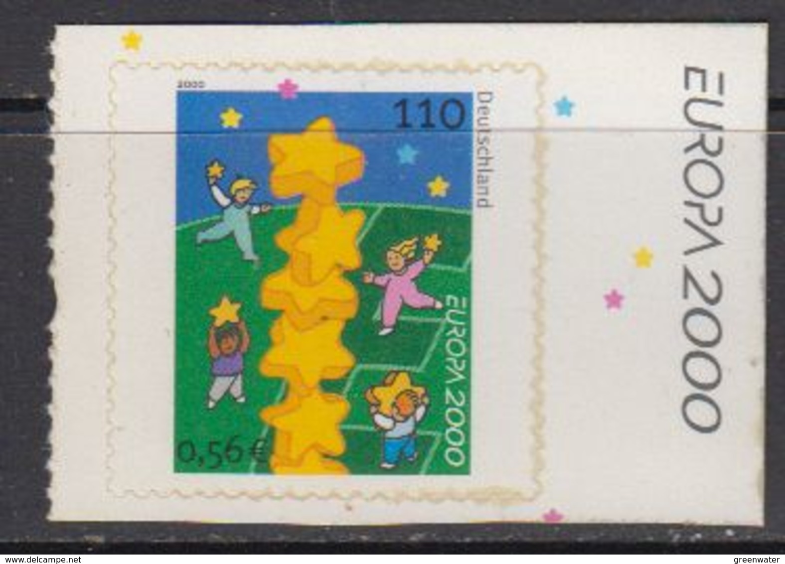 Europa Cept 2000 Germany 1v (self Adhesive Stamp) ** Mnh (41671) - 2000