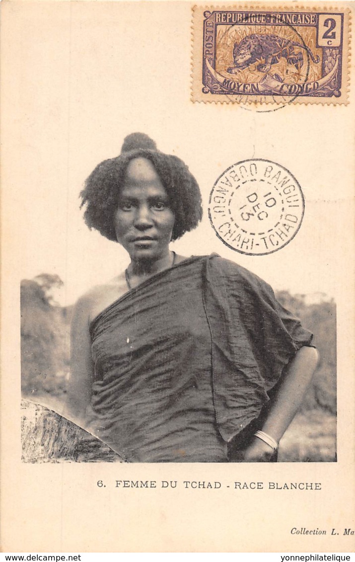 Tchad - Ethnic / 16 - Femme Du Tchad - Race Blanche - Belle Oblitération - Chad