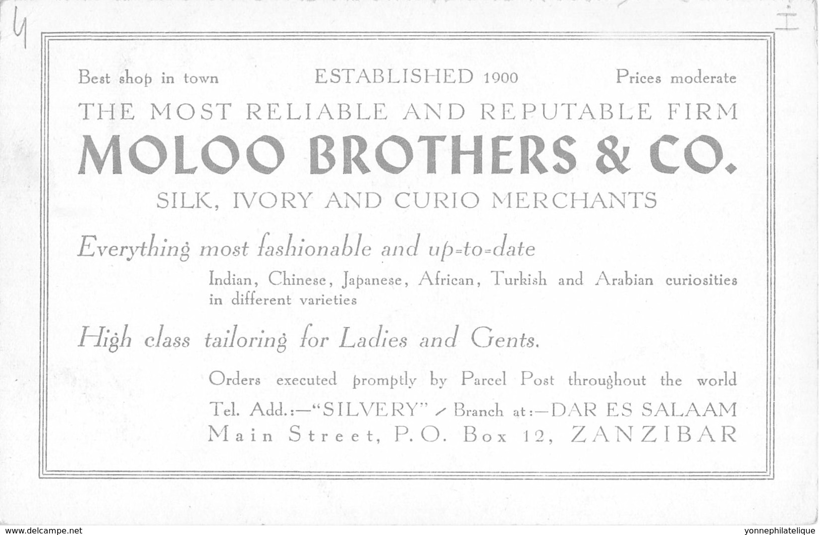 Zanzibar - Topo / 04 - Moloo Brothers - Silk Merchants - Tanzanie
