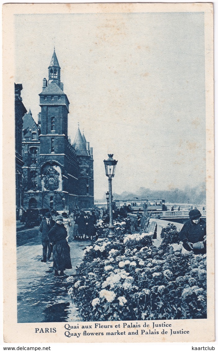 Paris - Quai Aux Fleurs Et Palais De Justice - Markten, Pleinen