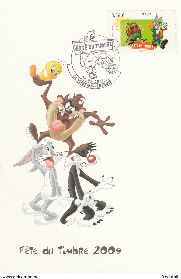 CM - 2009 - FETE Du TIMBRE - Looney Tunes - Vitry En Perthois (51) - 2000-2009