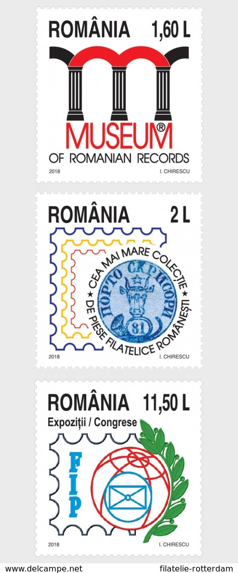 Roemenië / Romania - Postfris/MNH - Complete Set Museum Van Roemeense Records 2018 - Ongebruikt