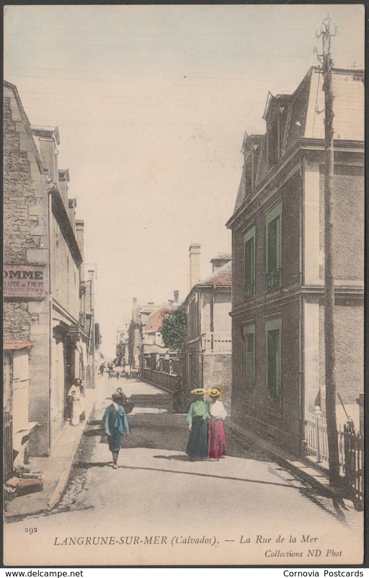 La Rue De La Mer, Langrune-sur-Mer, C.1905-10 - Neurdein CPA - Other & Unclassified