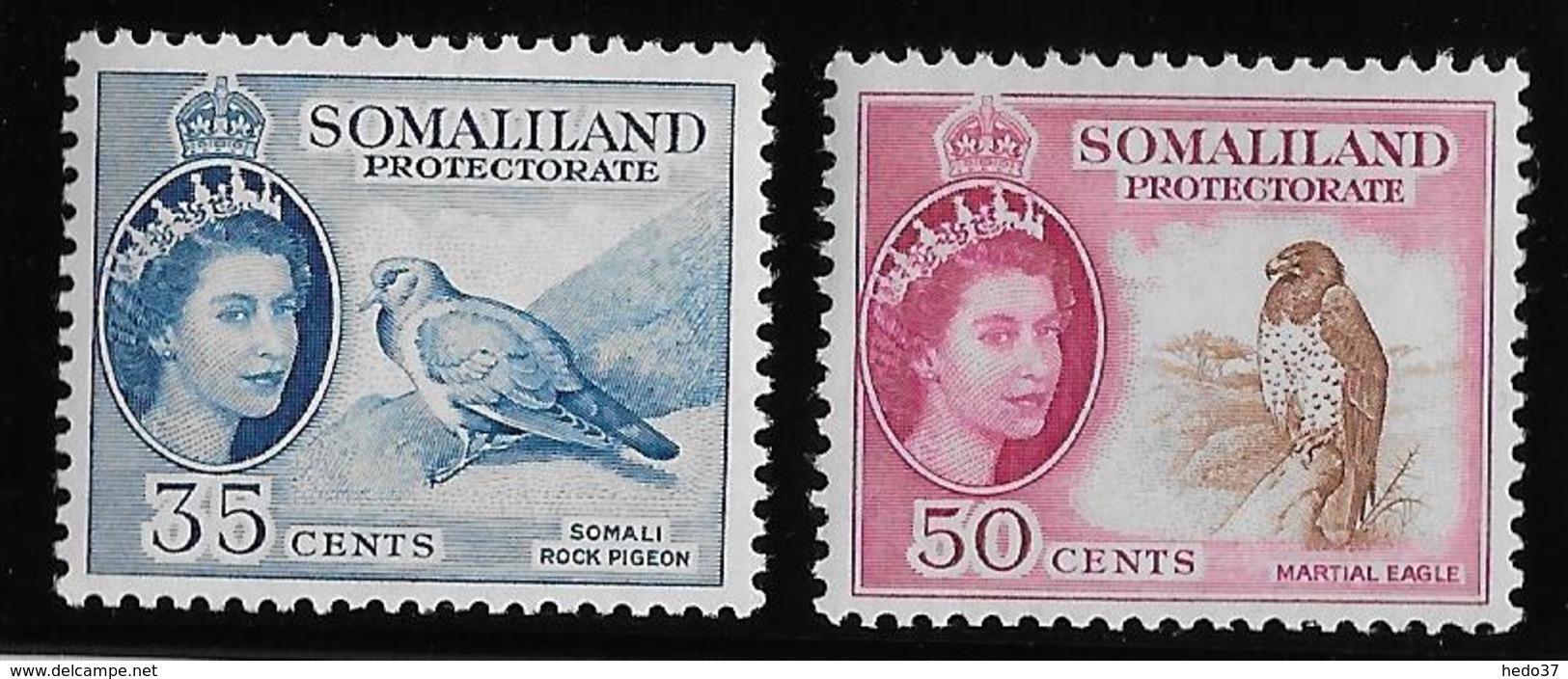 Somaliland N°125/126 - Oiseaux - Neuf ** Sans Charnière - TB - Somaliland (Protectorate ...-1959)