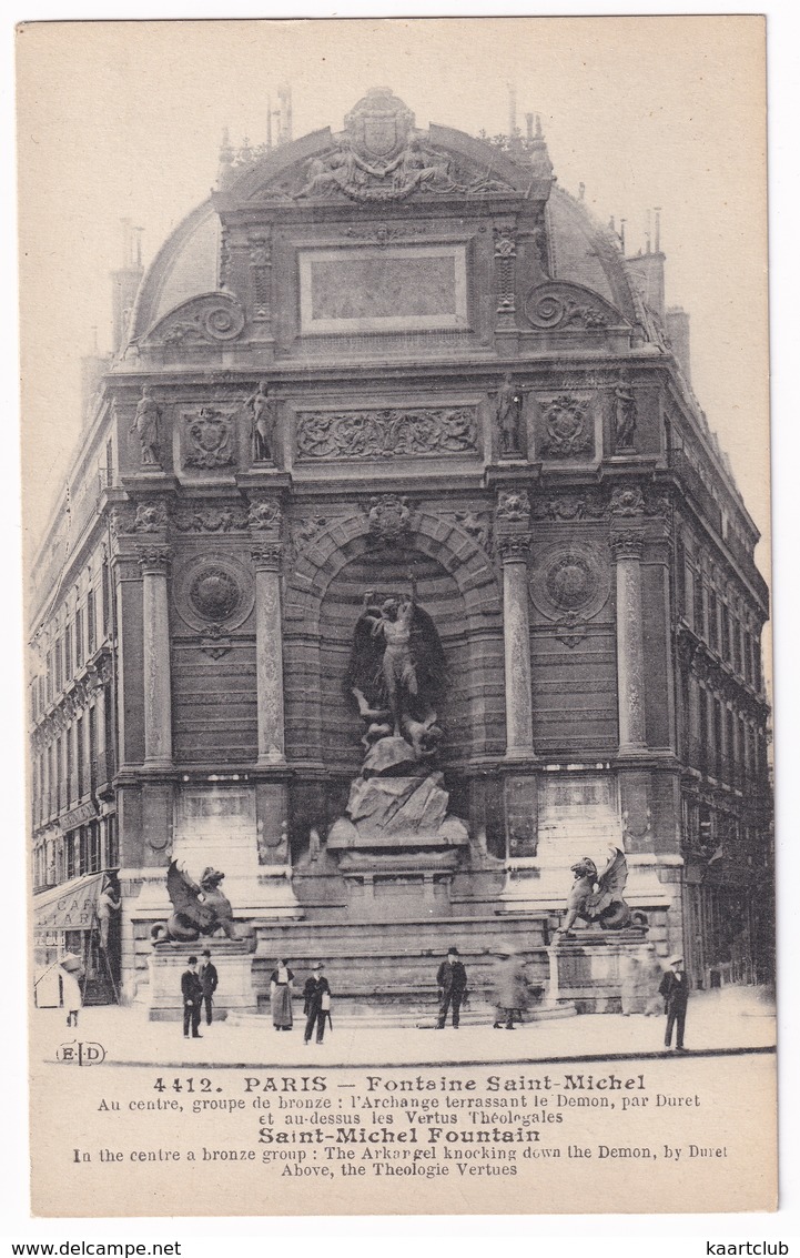 4412. Paris - Fontaine Saint-Michel - Standbeelden