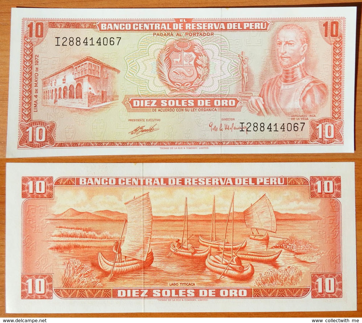 Peru 10 Soles De Oro 1974 UNC - Pérou