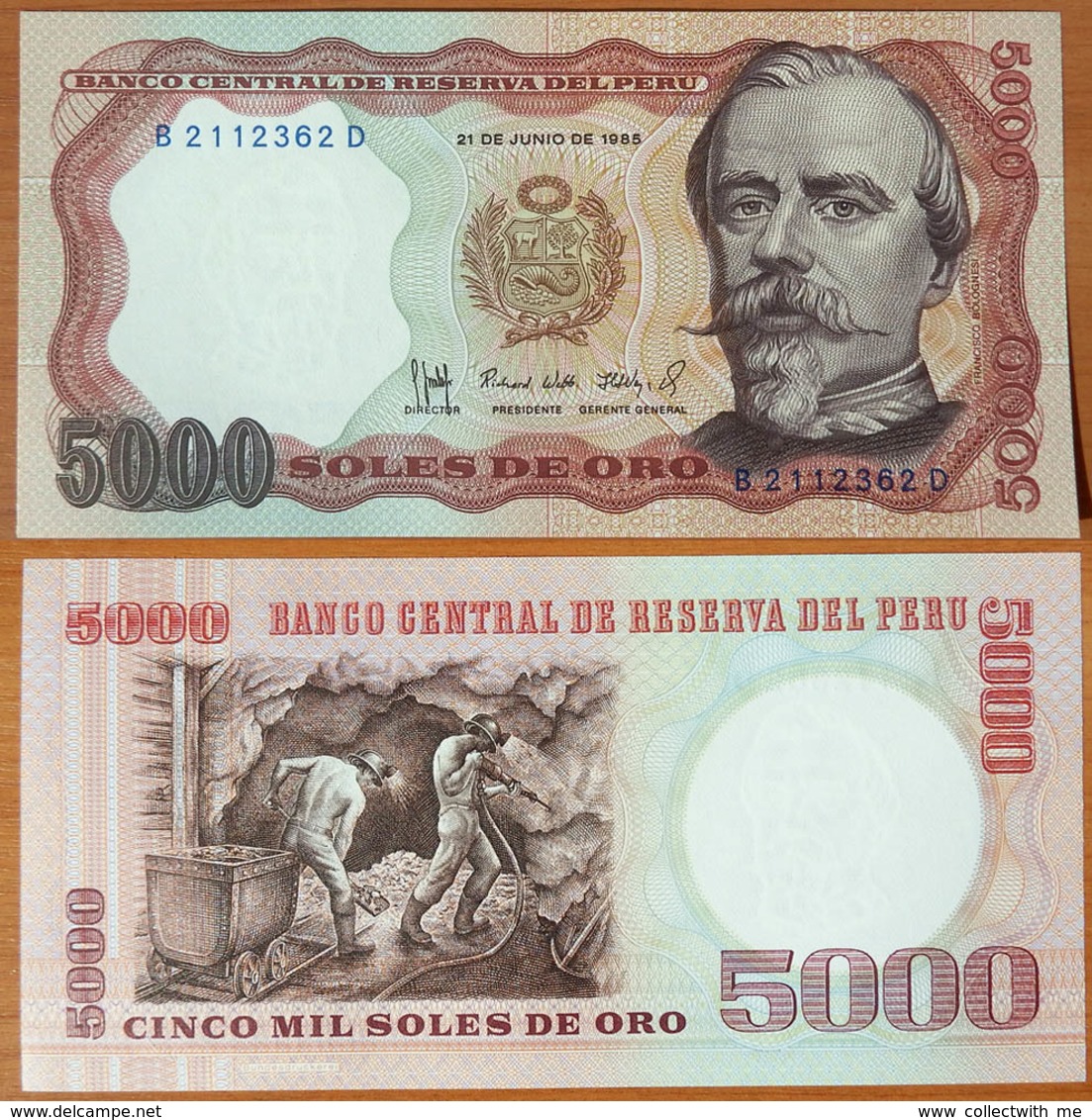 Peru 5000 Soles De Oro 1985 UNC - Pérou