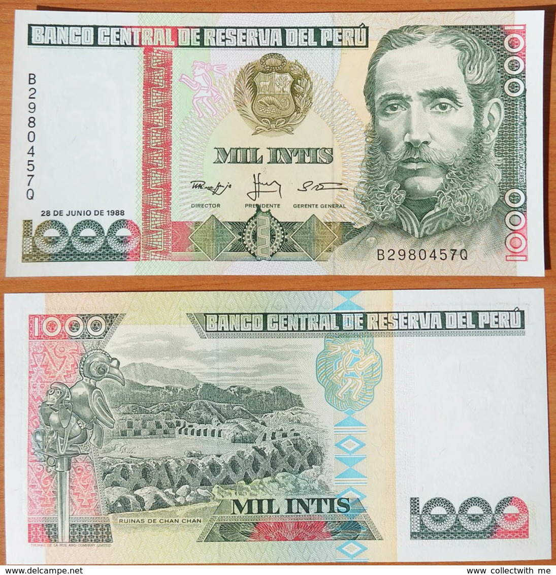 Peru 1000 Intis 1988 UNC - Pérou
