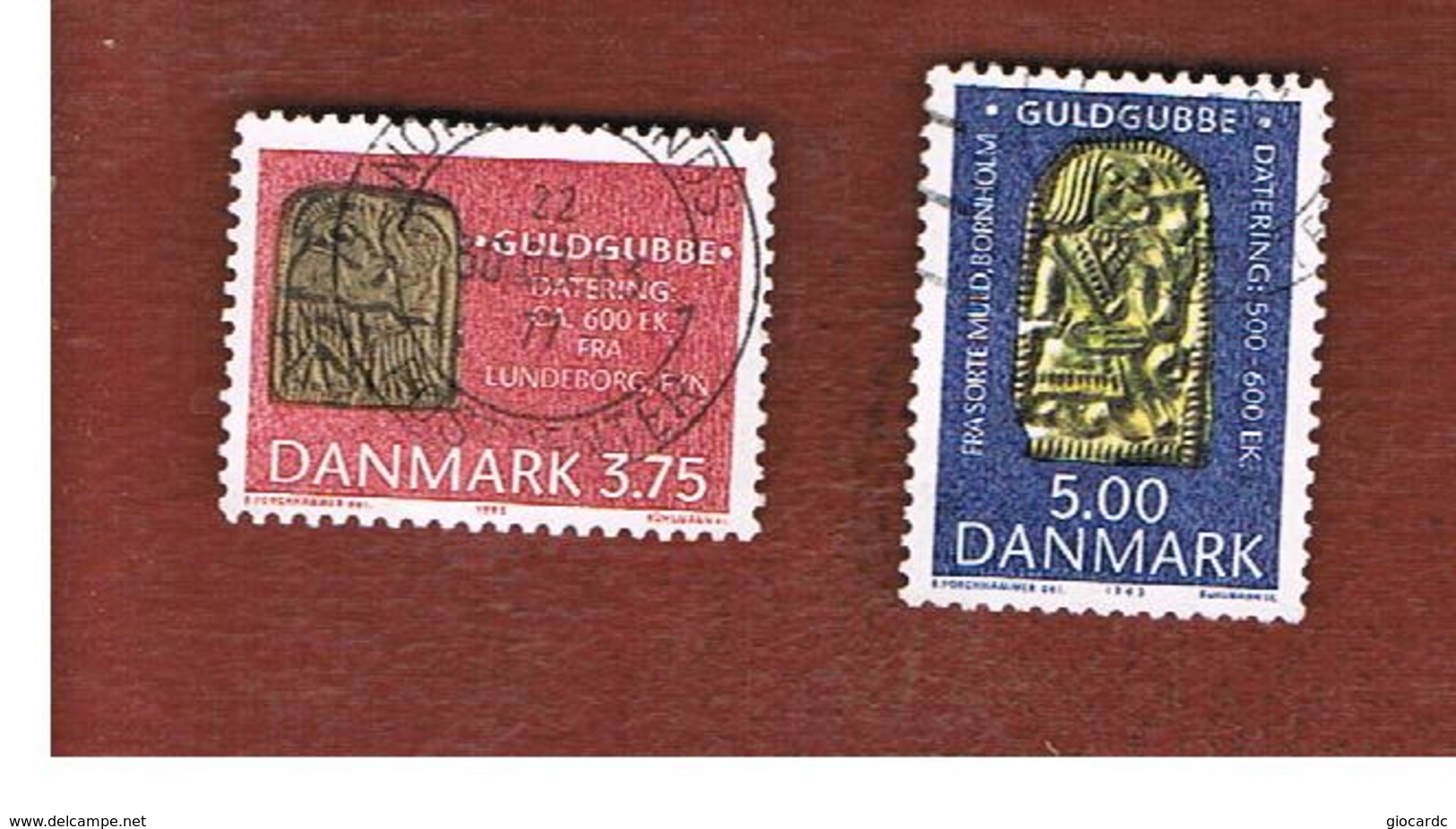 DANIMARCA (DENMARK)  -   SG 994.995  -  1993  DANISH TREASURE TROVE (COMPLET SET OF 2)  - USED ° - Usati