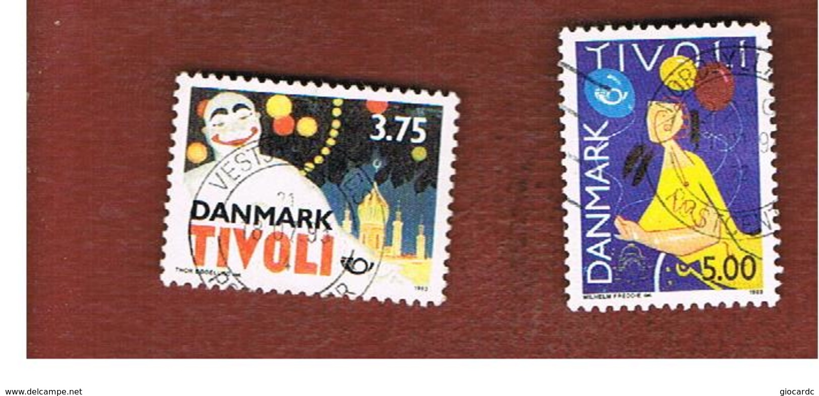 DANIMARCA (DENMARK)  -   SG 1002.1003  -  1993  NORDEN: POSTERS FOR TIVOLI GARDENS (COMPLET SET OF 2)  - USED ° - Usati