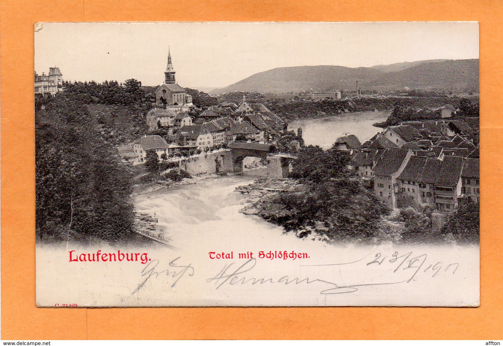 Laufenburg Switzerland 1902 Potcard Mailed - Laufenburg 