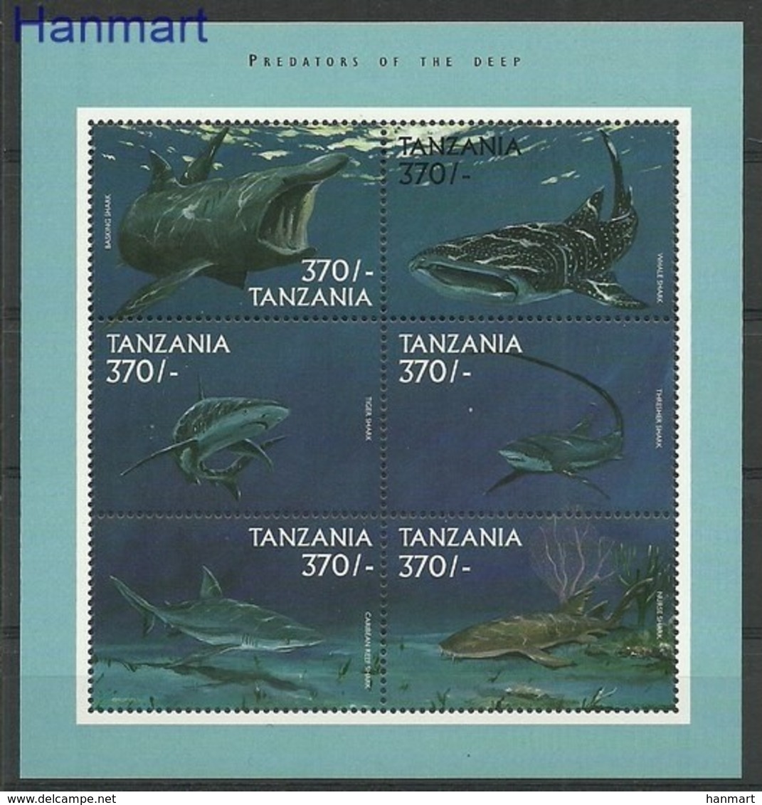 Tanzania 1999 Mi 3809-3814 MNH ( ZS4 TNZark3809-3814 ) - Fishes