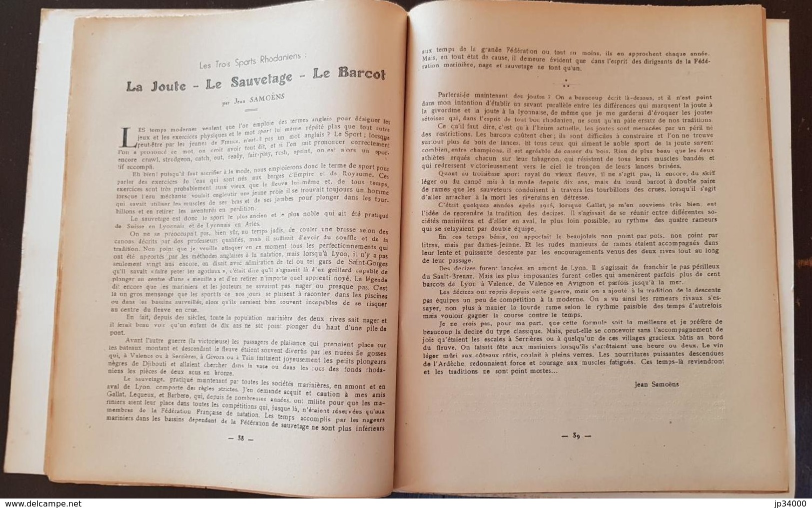 SOLEIL DE FRANCE sur notre Rhone 1942 Académie des Poetes. (régionalisme Languedoc)