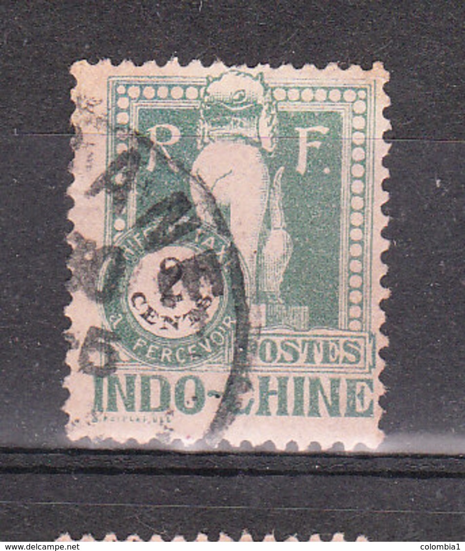 INDOCHINE YT TAXE 34 Oblitéré - Timbres-taxe