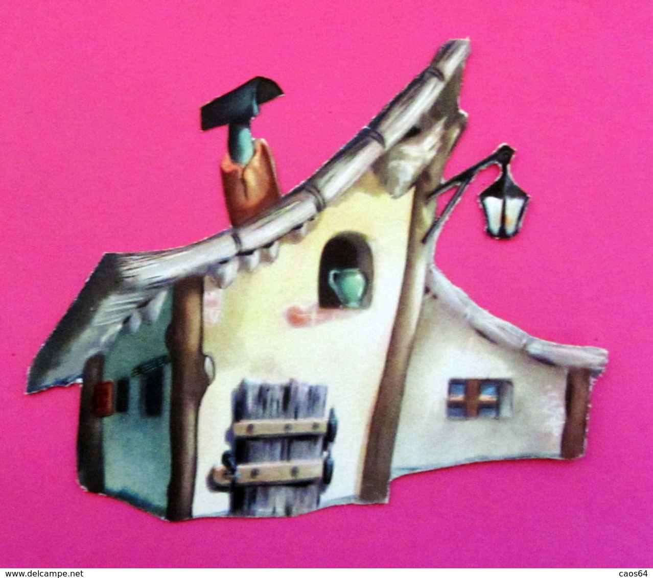 HOUSE IN THE WOOD SILIPIGNI IMMAGINE DA CARTACEO D'EPOCA PICTURE OF VINTAGE PAPER - Altri & Non Classificati