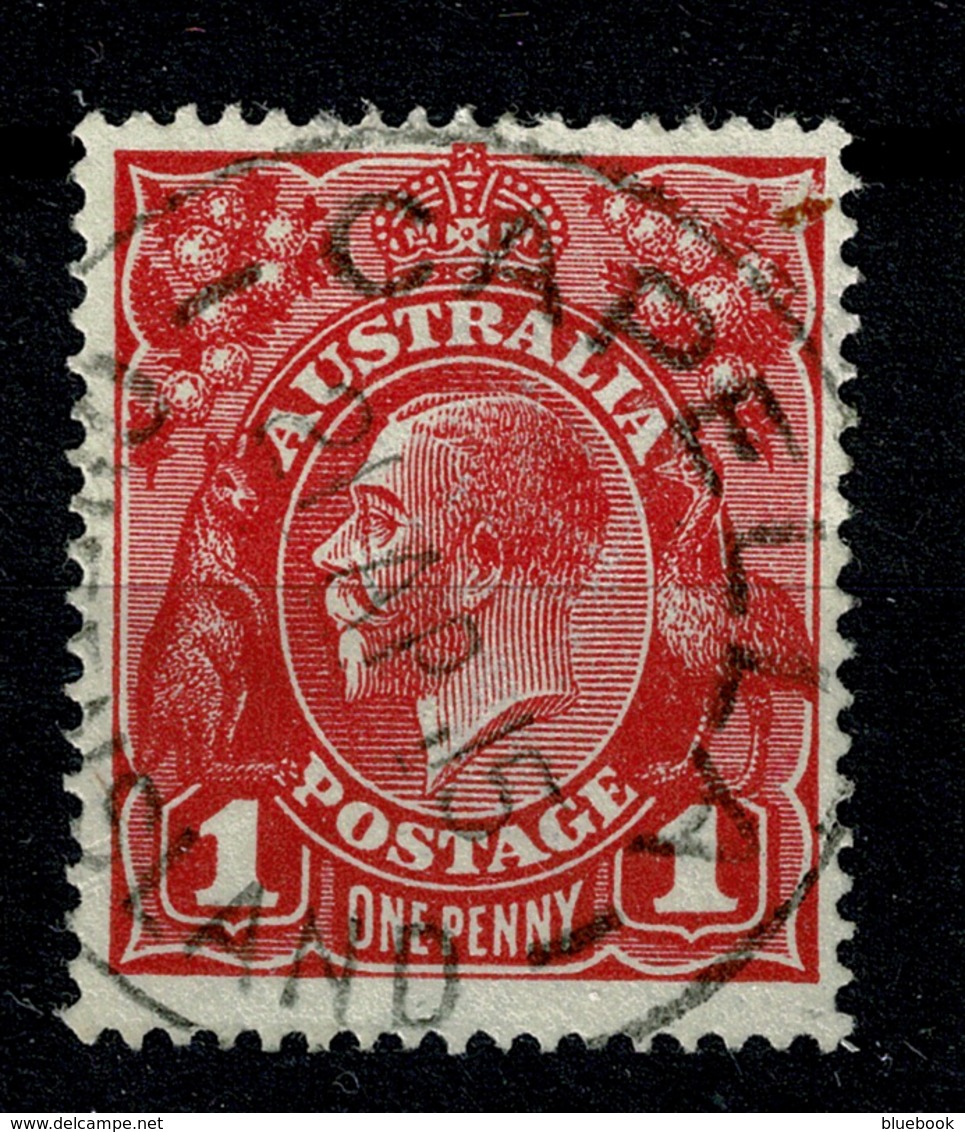 Ref 1258 - 1915 Australia KGV 1d Head Used Stamp - Rare Cappela Queensland Postmark - Gebruikt