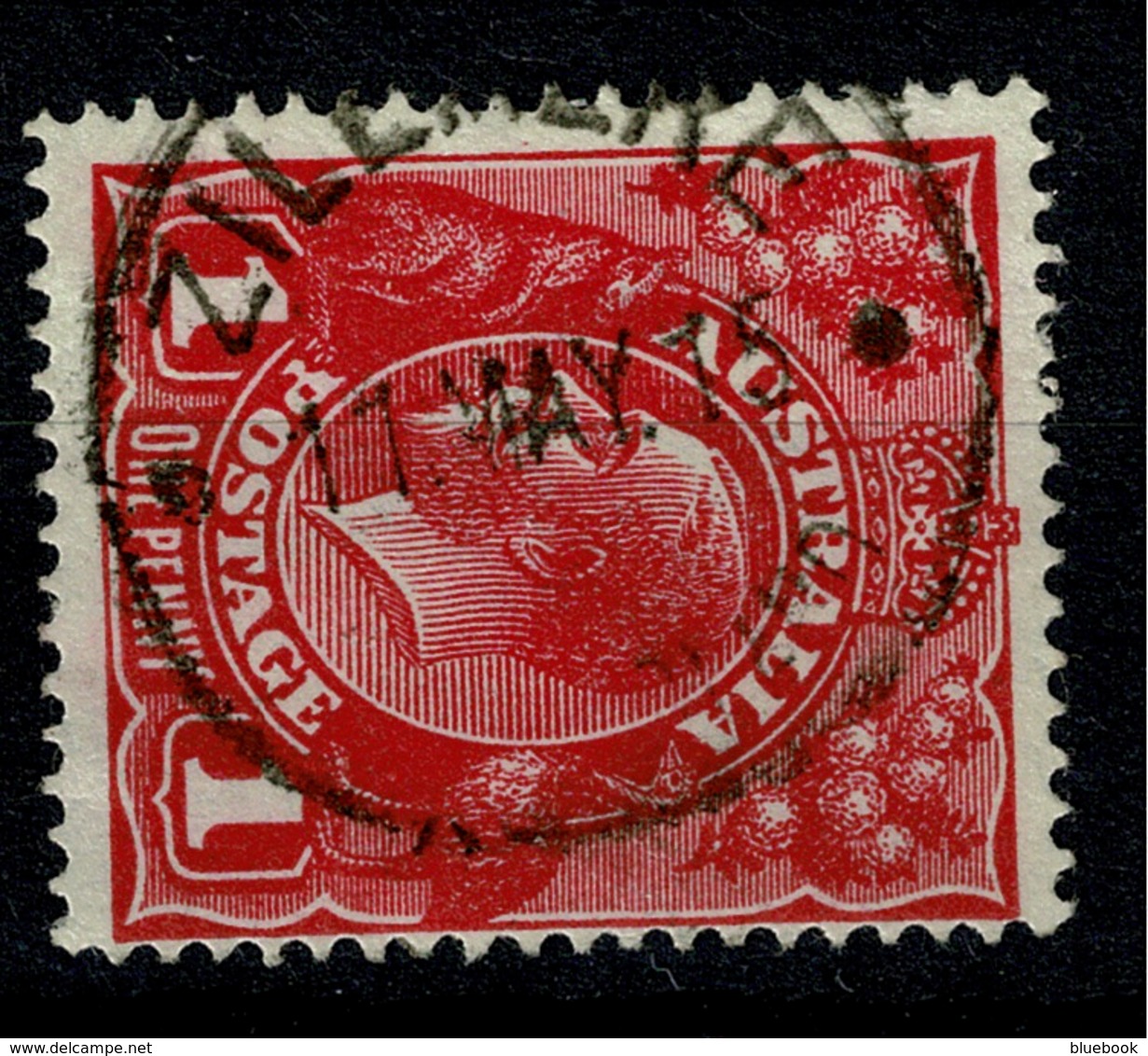 Ref 1258 - 1915 Australia KGV 1d Head Used Stamp - Uncommon Zillmere Queensland Postmark - Gebraucht