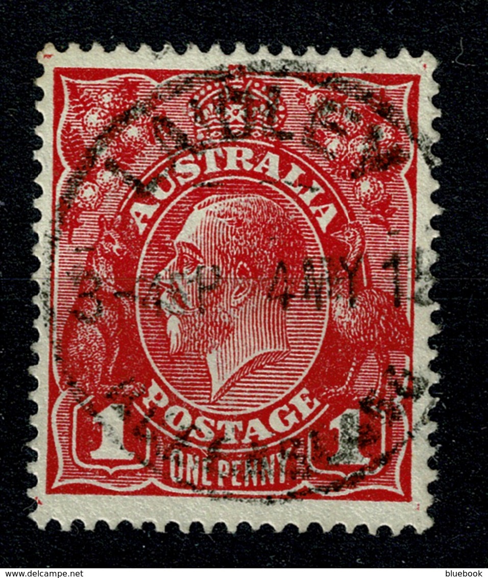 Ref 1258 - 1915 Australia KGV 1d Head Used Stamp - Good Laidley Queensland Postmark - Oblitérés