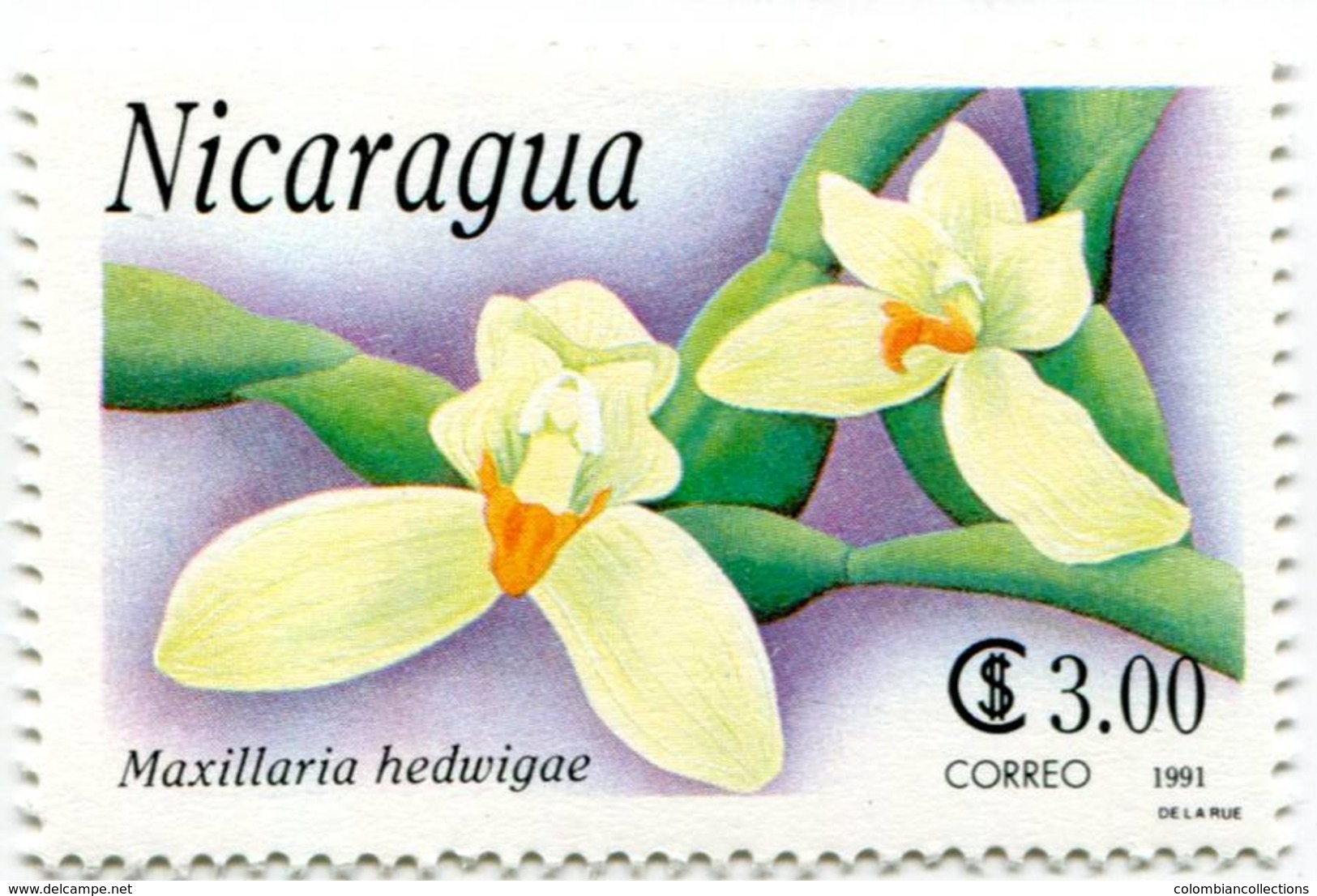 Lote 1991, Nicaragua, 1863-9, Sello, Stamp, 7 V, Orquidea, Orchid - Nicaragua