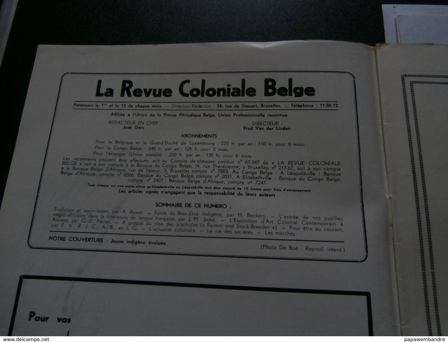 La Revue Coloniale Belge 81 (15/02/1949) : Congo, FBI, Art Conglais, Kangu, - 1900 - 1949