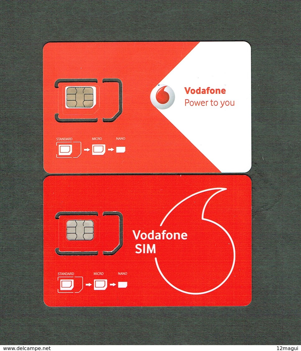 PHONECARDS--PORTUGAL-  TELEMOVEL- 2 CARDS---VODAFONE ( DIFFERENTS ) - Portugal