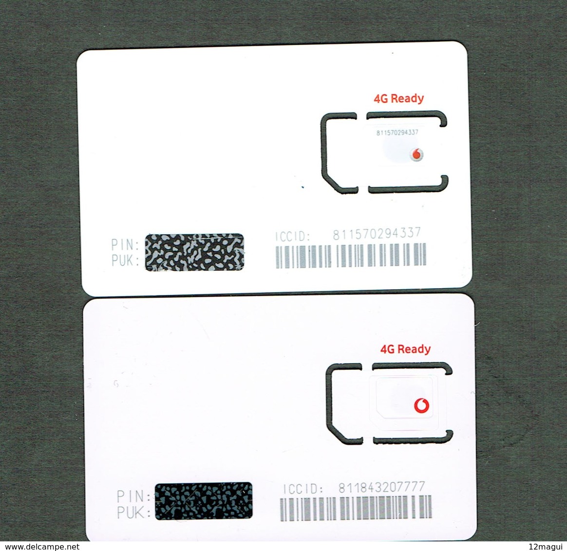 PHONECARDS--PORTUGAL-  TELEMOVEL- 2 CARDS---VODAFONE ( DIFFERENTS ) - Portugal
