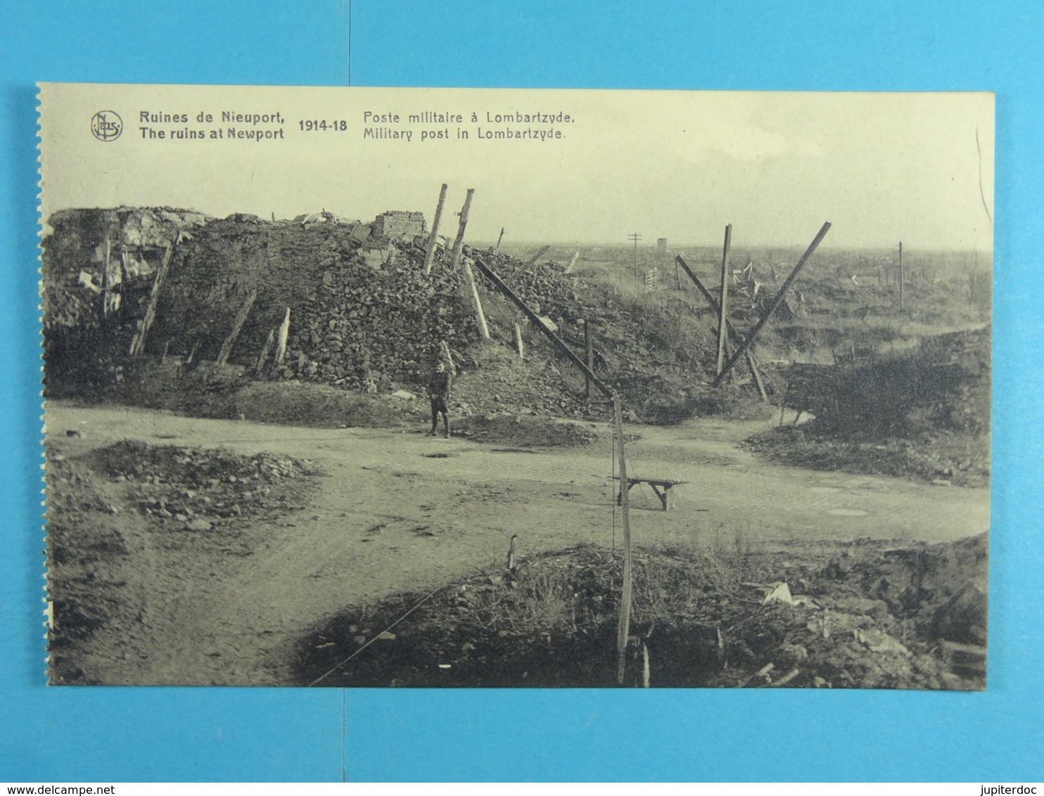 Ruines De Nieuport 1914-18 Poste Militaire à Lombartzyde - Nieuwpoort