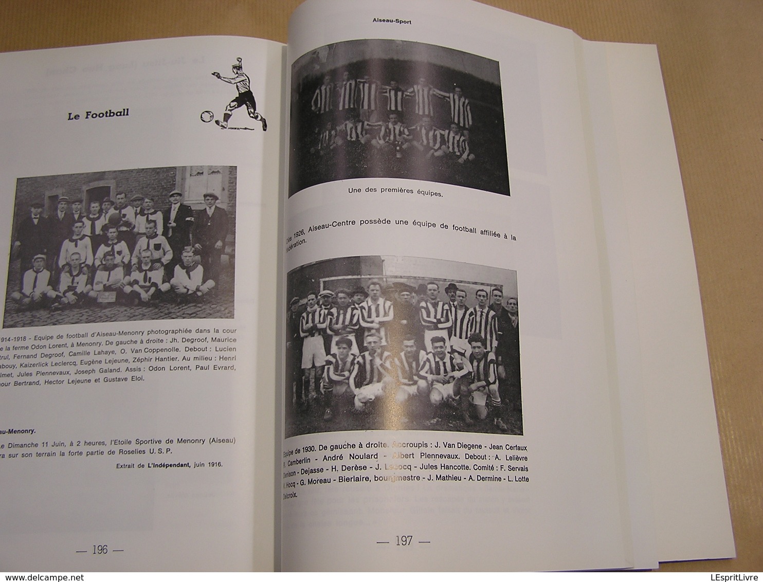 MEMOIRE ET SOUVENIRS D' AISEAU Régionalisme Hainaut Industrie Charbonnages Fonderie Forges Ecole Usine Guerre Sport