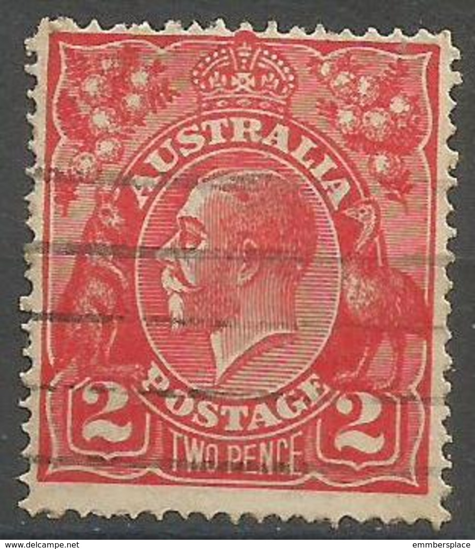 Australia - 1922 King George V  2d Red Used   SG 63  Sc 28 - Used Stamps