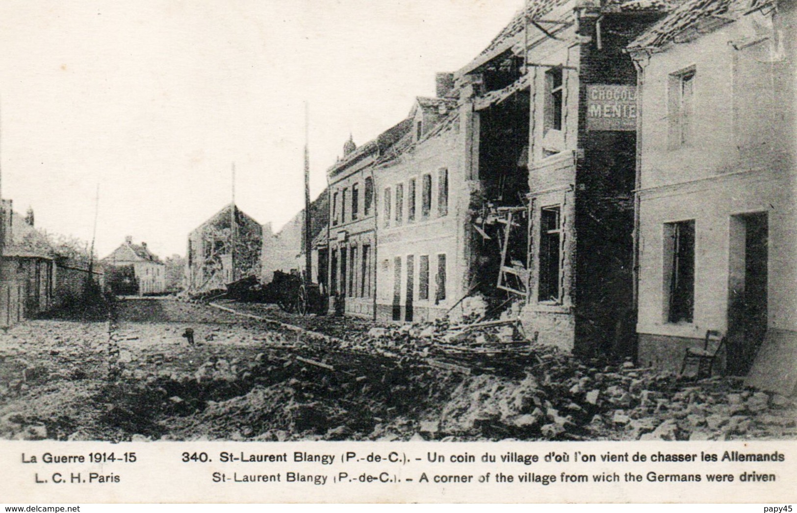 62- ST LAURANT BLANGY   Guerre 1914-1918 - Saint Laurent Blangy