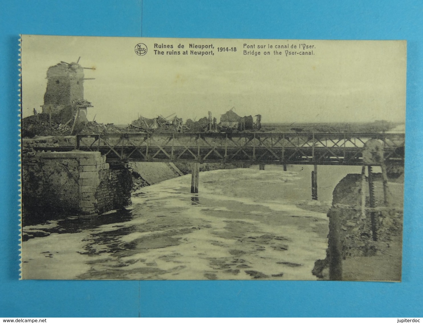Ruines De Nieuport 1914-18 Pont Sur Le Canal D L'Yser - Nieuwpoort