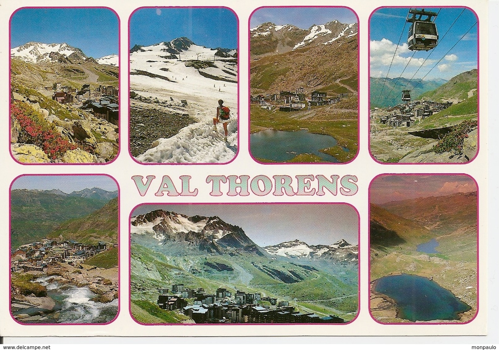 73. CPM. Savoie. Tarentaise. Val Thorens. Massif De La Vanoise (animée, Télé-cabine, 7 Vues) Clichés Mazure - Margry - Val Thorens