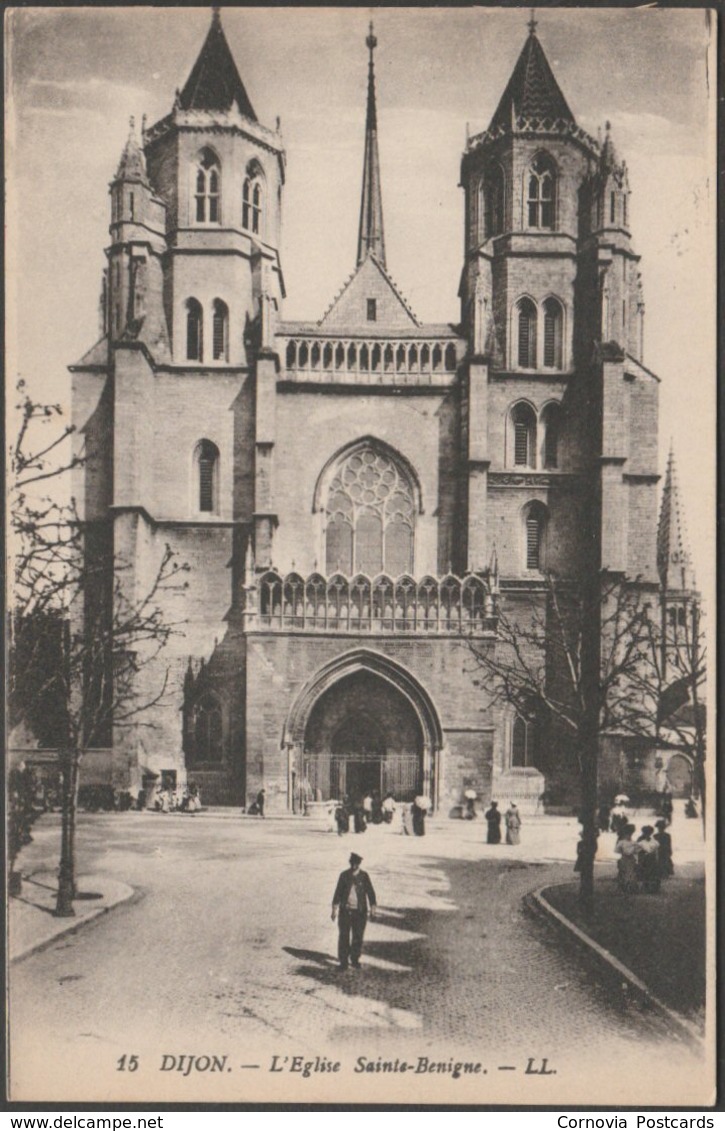 L'Église Sainte-Benigne, Dijon, C.1905-10 - Lévy CPA LL15 - Dijon