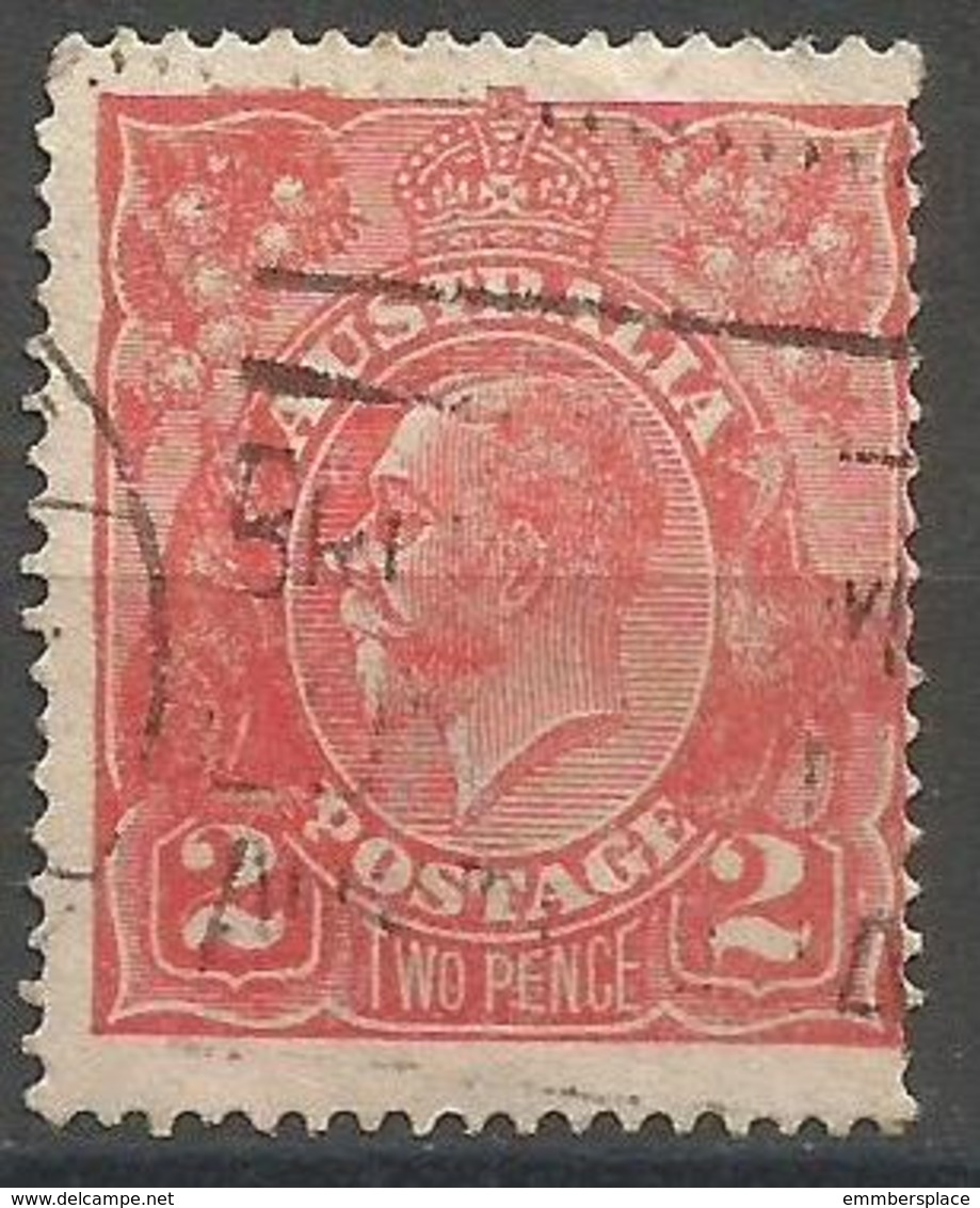 Australia - 1922 King George V  2d Dull Red Used   SG 63a  Sc 28a - Used Stamps