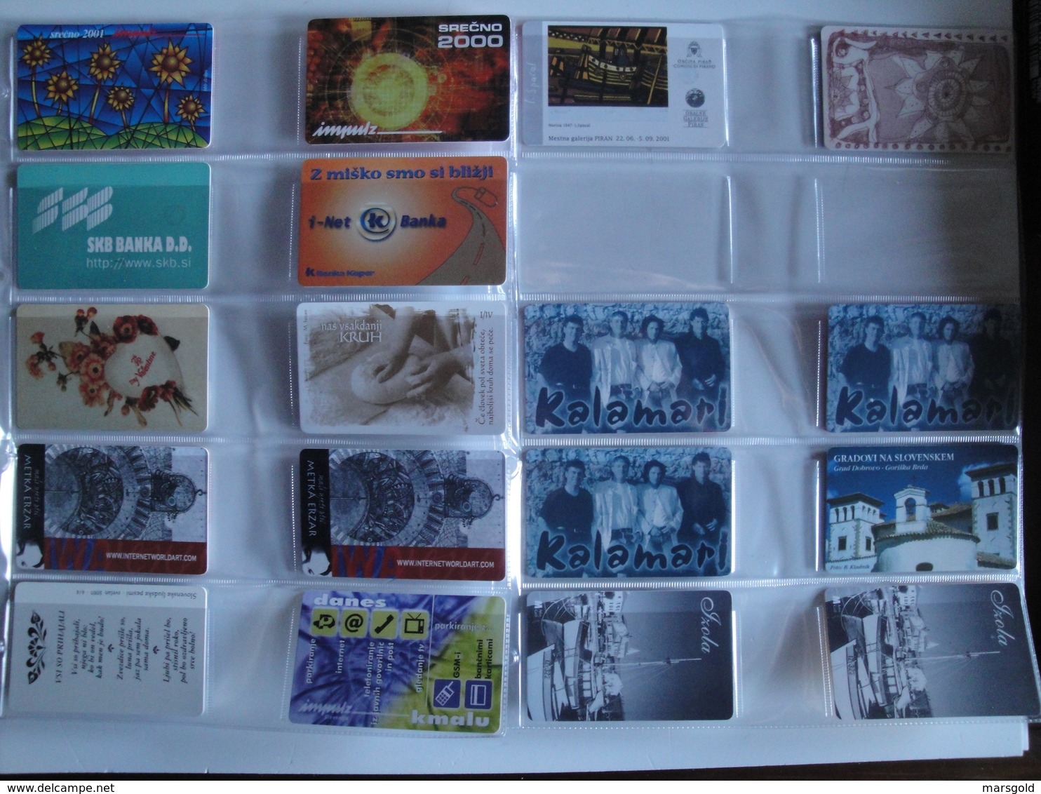 Nice Collection of +- 320 phonecards from Slovenia - Autelca - Chip - Remote - Mint - low issues!!!